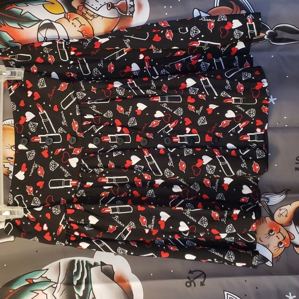 Hell Bunny Bisous mini skirt